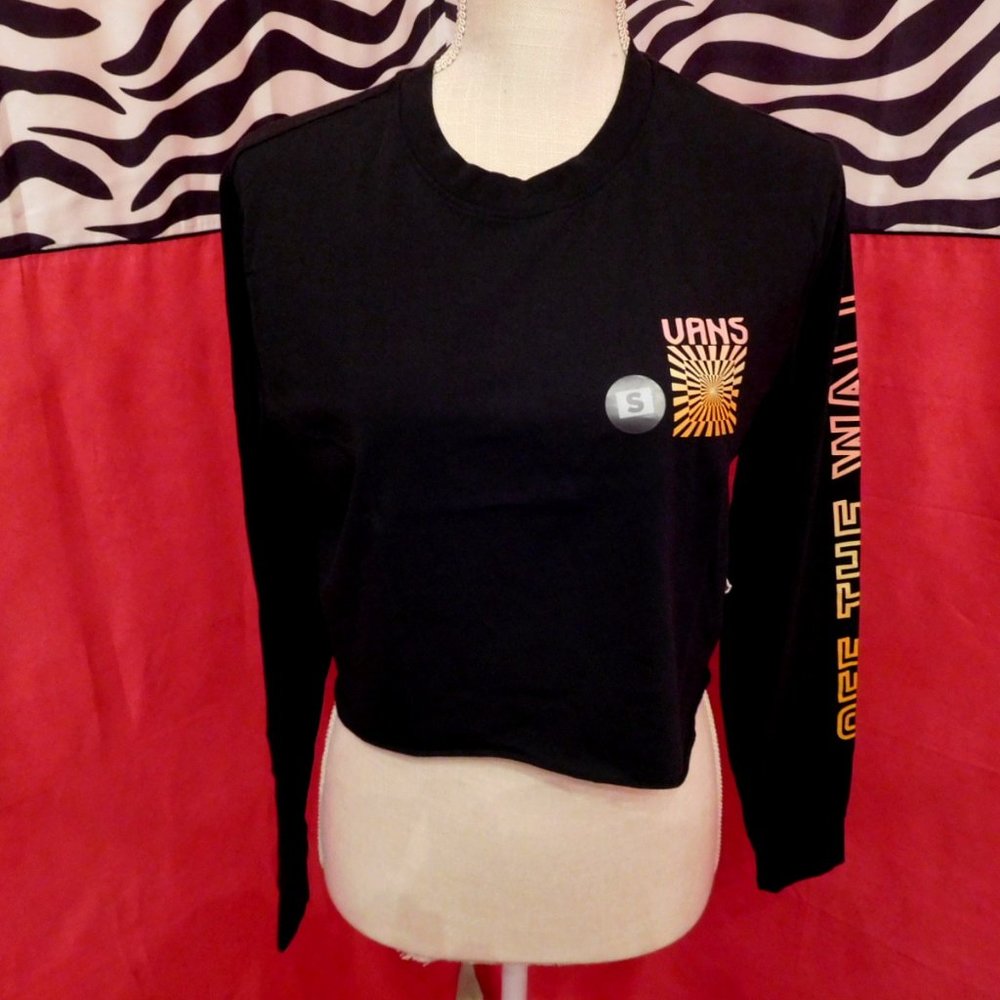 Vans Long Sleeve Cropped T-Shirt